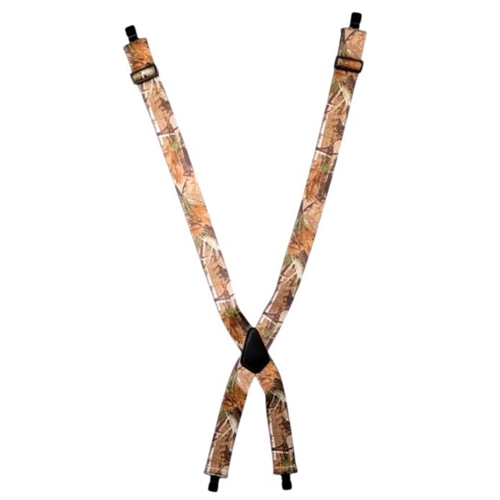 Realtree ~ Camo Suspenders ~ Heavy Duty X Back ~ Made in USA ~ Adjustable